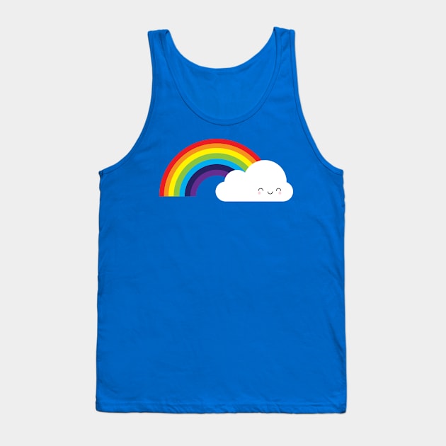 Kawaii Rainbow Tank Top by marcelinesmith